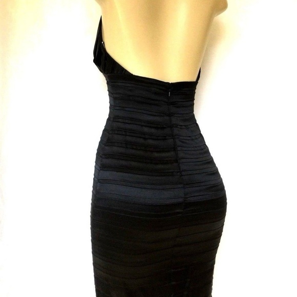 Tadashi Shoji Black Halter Midi Dress - Picture 2 of 7